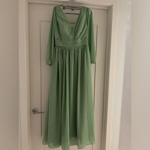 Beautiful mint green maxi formal gown